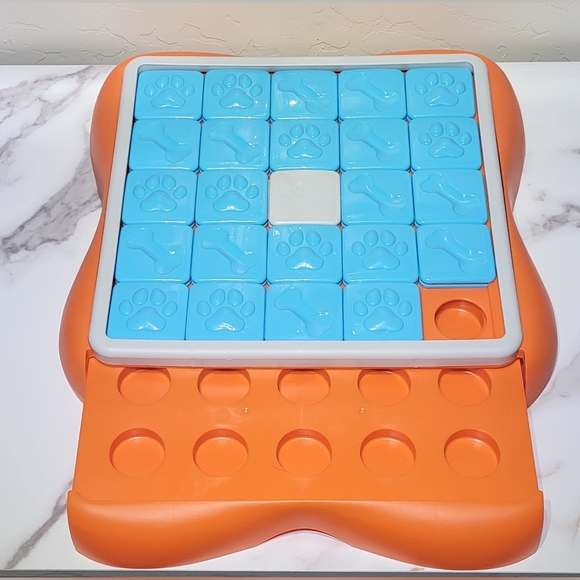 Nina Ottosen Challenge Slider Interactive Treat Puzzle Dog Toy by Outward Hound - Picture 6 of 12